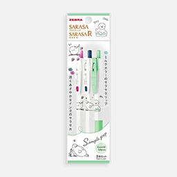[ZEBRA JJS29-SP-Y] ZEBRA Limited Edition Simple Pop Sarasa R 0.4mm Yuru Animal Set x 3