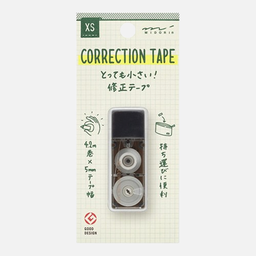 [MIDORI 35514006] MIDORI XS Correction Tape Black A