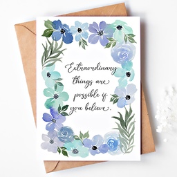 CHEZHEMDI Floral Postcard - Extraordinary Things A6