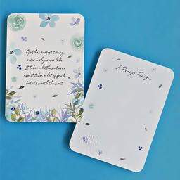 CHEZHEMDI Floral Greeting Card - God Has Perfect Timing