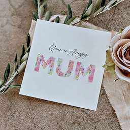 CHEZHEMDI Mum & Dads Greeting Card - You Are An Amazing Mum