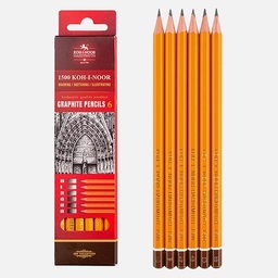 [KOH-I-NOOR 1501006033KS] KOH-I-NOOR 1500 Professional Graphite Pencil Set x 6