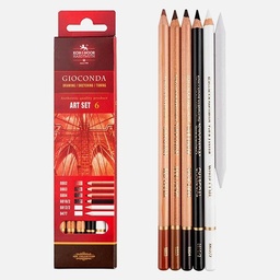 [KOH-I-NOOR 9035006004KS] KOH-I-NOOR Gioconda Soft Pastel Pencil Drawing Art Set x 6