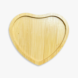 [OVJ 8888888870765] OVJ Bamboo Coaster Heart 10.5cm