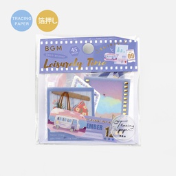 [BGM BS-TFN004] BGM Deco Sticker Leisure Time Purple
