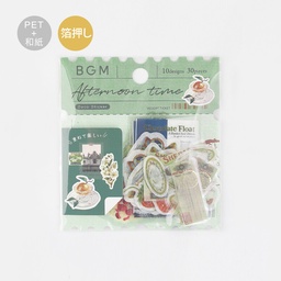 [BGM BS-MXV002] BGM Deco Afternoon Time Sticker Green