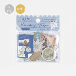 [BGM BS-MXV003] BGM Deco Memory Trip Sticker Blue
