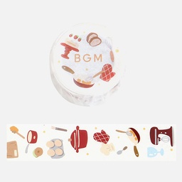 [BGM BM-SB002] BGM Washi Tape 30mm Today Bakery