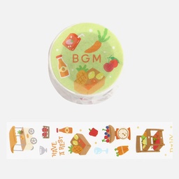 [BGM BM-SB004] BGM Washi Tape 30mm Today Market