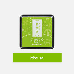 [SHACHIHATA HAC-S1-YG] SHACHIHATA Iromoyou Mini Ink Pad Moe-iro