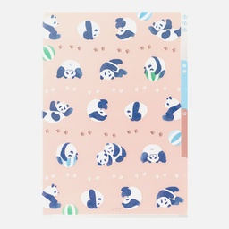 [MIDORI 35574006] MIDORI Clear Folder 3-Pocket A4 Panda