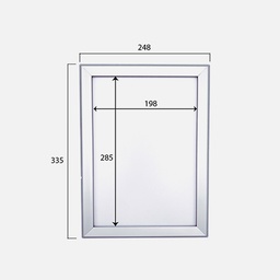 [OVJ F-SF-04] OVJ Classic Snap Frame A4 Silver