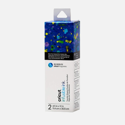 [CRICUT 2008891] CRICUT Infusible Ink Transfer Sheet 11.4cm x 30.5cm Blue Paint Splash x 2