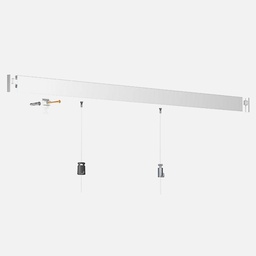 [OVJ WALLMOUNT] OVJ ARTITEQ Wall Mounted Hanging Track 3m White