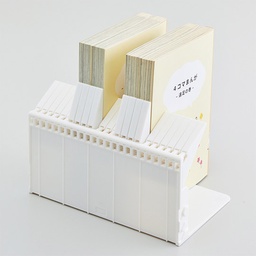 [LIHIT LAB. A-3575-0] LIHIT LAB. Bookend Adjustable Width White