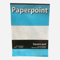 [A’ZONE 8888988131297] A'ZONE Paperpoint 5mm Square Pad A4 x 50