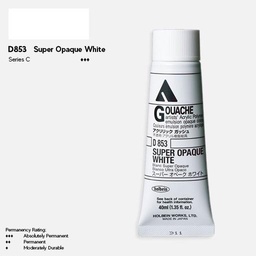 [HOLBEIN D851] HOLBEIN Acrylic Gouache 40ml Titanium White