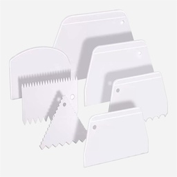 [OVJ 8888888870834] OVJ Plastic Painting Scraper Set x 7