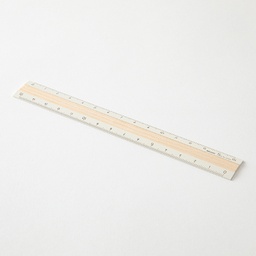 [MIDORI 42305006] MIDORI Aluminum & Wood Ruler 15cm Ivory
