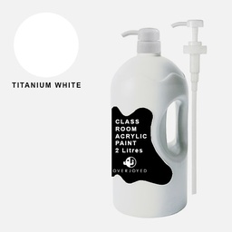 [OVJ 8888888875006] OVJ Classroom Acrylic Paint 2000ml Titanium White