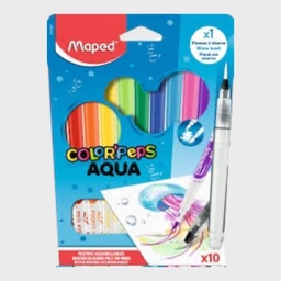 [MAPED 844300] MAPED Color’Peps Aqua Watercolor Felt Tip Pen Set x 10