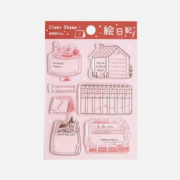 [BGM BT-CS066] BGM Clear Stamp Picture Diary