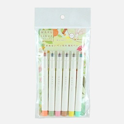 [KOBARU 1243-0790] KOBARU Maru Liner Marker Market Set x 6