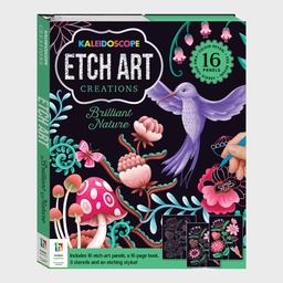 [HINKLER 9781488948084] HINKLER Kaleidoscope Etch Art Creations - Brilliant Nature