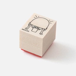 [MIDORI 35600006] MIDORI Ojisan 30th Anniversary Wooden Stamp B