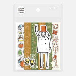 [MIDORI 82691006] MIDORI Ojisan 30th Anniversary Decoration Sticker A