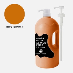 [OVJ 8888888875004] OVJ Classroom Acrylic Paint 2000ml Ripe Brown