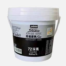 [PEBEO 839972C] PEBEO Studio Gloss Acrylic 1000ml 72 Intense Black