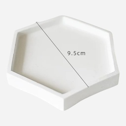 OVJ Ceramic Hexangon Tray 9.5cm