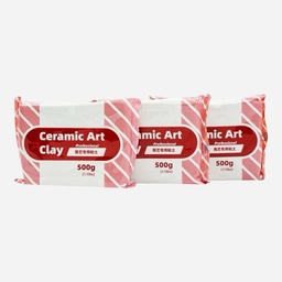 [OVJ 8888888829995] OVJ Stoneware Clay 500g Medium White