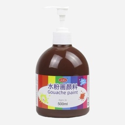 [OVJ 6973180723678] OVJ Washable Gouache Paint 500ml Brown