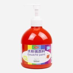 [OVJ 6973180723674] OVJ Washable Gouache Paint 500ml Red