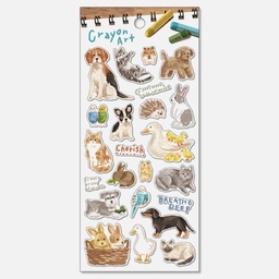 [MIND WAVE 82052] MIND WAVE Crayon Art Sticker Animal