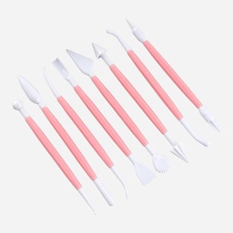 [OVJ 8888888871136] OVJ Plastic Sculpting Tool Set x 8