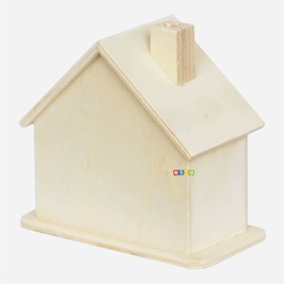 [OVJ 8888888865586] OVJ Wooden House Coin Box