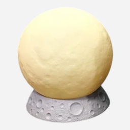 [OVJ 8888888830037] OVJ USB-Powered Paintable 3D Plastic Moon Lamp 8cm