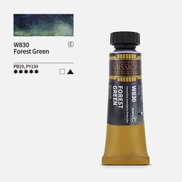 [MIJELLO MWC-W830] MIJELLO Mission Tourmaline 2-Tone Granulating Watercolor 15ml Forest Green