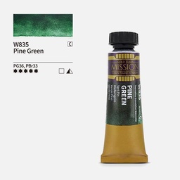 [MIJELLO MWC-W835] MIJELLO Mission Tourmaline 2-Tone Granulating Watercolor 15ml Pine Green