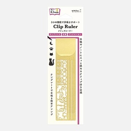 [MIDORI 42291006] MIDORI Clip Ruler Cat A