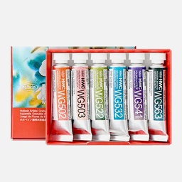 [HOLBEIN WG596] HOLBEIN Artist Granulating Watercolor 5ml Flower Set x 6