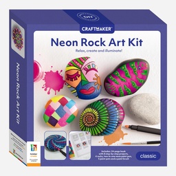 [HINKLER 9781488955006] HINKLER Craft Maker Neon Rock Art Kit