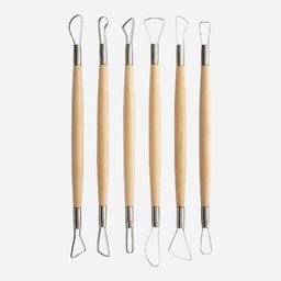 [OVJ 8888888829973] OVJ Potters Clay Sculpting Tool Set x 6
