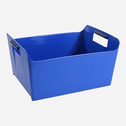 [OVJ 8888888829869] OVJ Stackable Plastic Storage Bin A4 19cm x 25cm x 33cm Blue