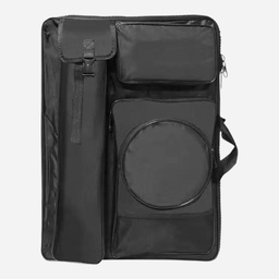 [OVJ 6974255000563] OVJ Travel Art Bag With Large Zipper Black