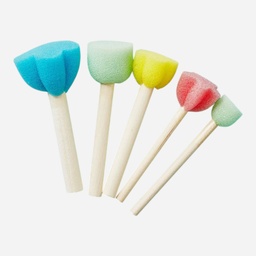 [OVJ 8888888829513] OVJ Craft Flower Foam Brush Set x 5