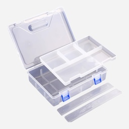 [OVJ 6934821802984] OVJ Plastic Storage Box 2-Tier 55mm x 160mm x 230mm